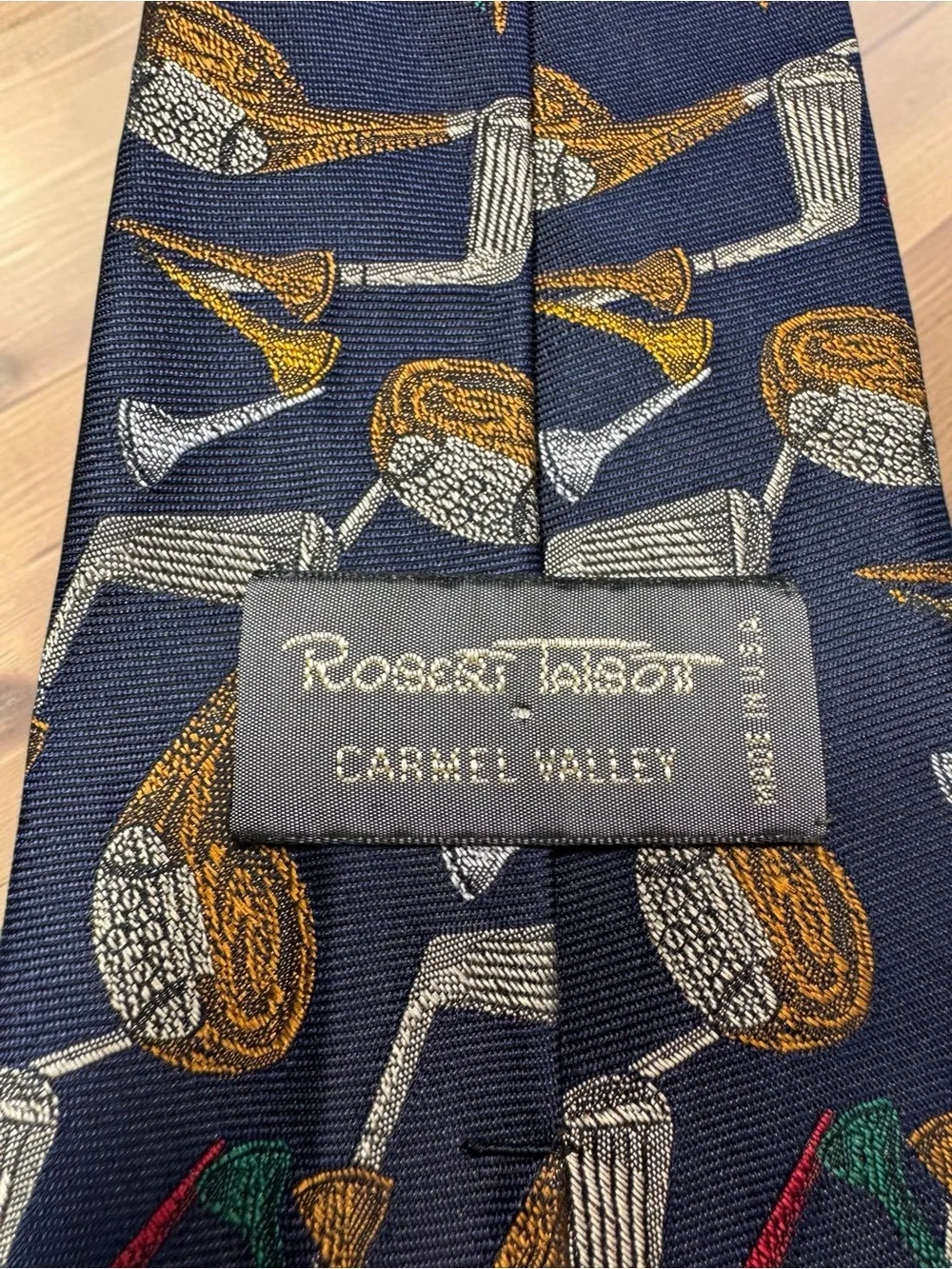 Vintage Robert Talbott Golf Theme 100% Silk Tie